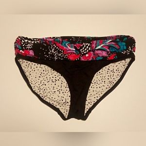 Anne Cole Watercolor Patterned Waist Women's Swim Bikini Bottoms Size S NWOT